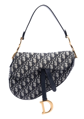 Christian Dior Pre-Owned 2020 Oblique Canvas Saddle Bag shoulder bag - Blue