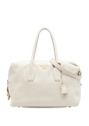 Prada Pre-Owned 2013-2025 Vitello Daino Bauletto Bag satchel - White
