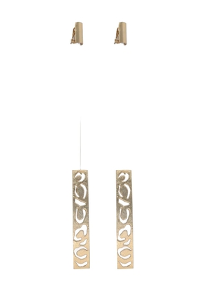 Krizia Pre-Owned pendant clip-on earrings - Gold