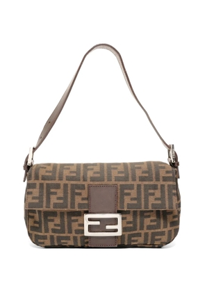 Fendi Pre-Owned 1990s zucca canvas shoulder bag - Brown