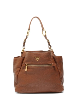 Prada Pre-Owned 2000s leather shoulder bag - Brown