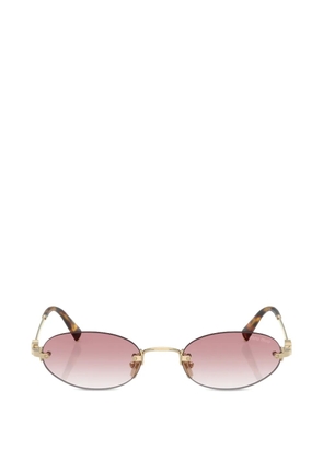 Miu Miu Eyewear oval-frame sunglasses - Gold