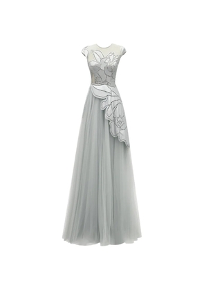 Gemy Maalouf cut-out short sleeves dress - White