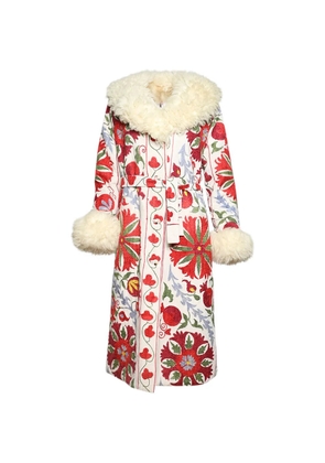 ZAZI VINTAGE Indira floral coat - Neutrals