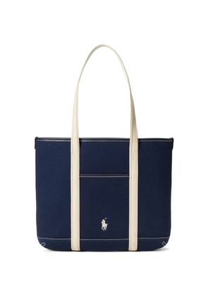 Polo Ralph Lauren embroidered logo tote bag - Blue