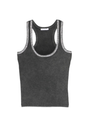 Patrizia Pepe embellished vest top - Grey