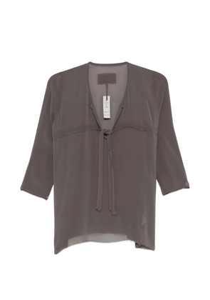 Private 0204 V-neck blouse - Grey