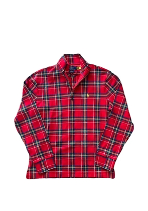 Polo Ralph Lauren plaid half-zip sweatshirt - Red