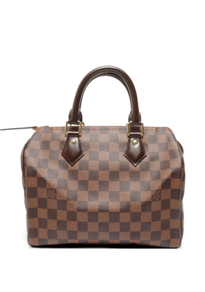 Louis Vuitton Pre-Owned 2015 Damier chequered top handle tote bag - Brown