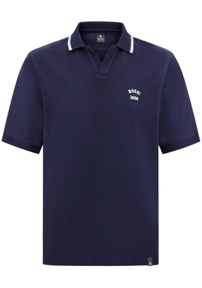 Boggi Milano piqué polo shirt - Blue