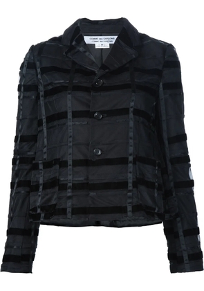Comme Des Garçons Comme Des Garçons ribbon appliqué jacket - Black