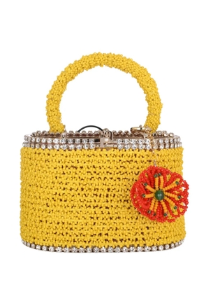 Rosantica mini Holli flower charm mini bag - Yellow