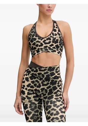 P.E Nation animal print racerback bra - Neutrals