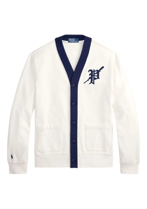 Polo Ralph Lauren logo-patch button-fastening cardigan - White