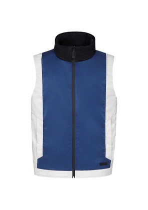 Billionaire colour-block zip-up vest - White