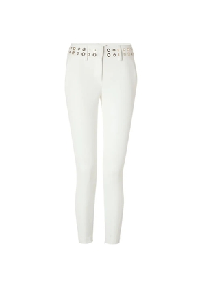 Philipp Plein eyelet-embellished trousers - White