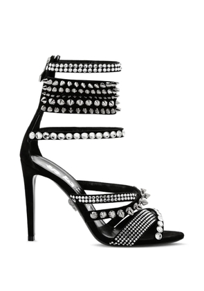 Philipp Plein crystal-embellished high-heel sandals - Black