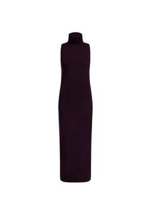 12 STOREEZ turtleneck sleeveless maxi dress - Purple