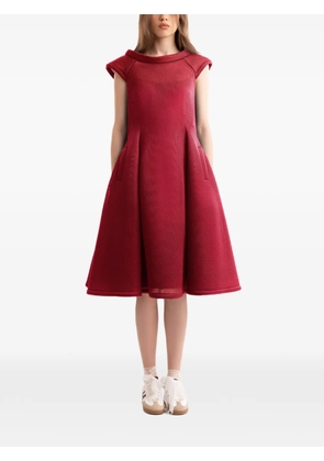Gemy Maalouf short-sleeves midi dress - Red