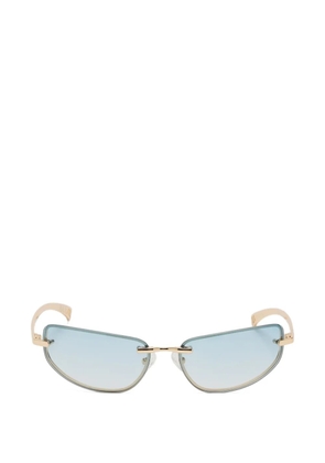 Le Specs Bubbles geometric-frame sunglasses - Gold