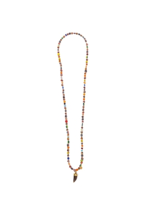 BLAKLACE beaded pendant necklace - Brown