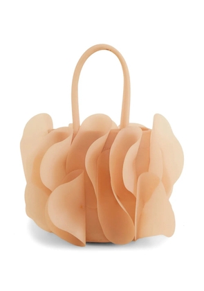 FARM Rio flower appliqué tote bag - Orange