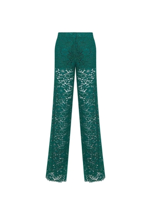 Gianluca Capannolo lace straight-leg trousers - Green