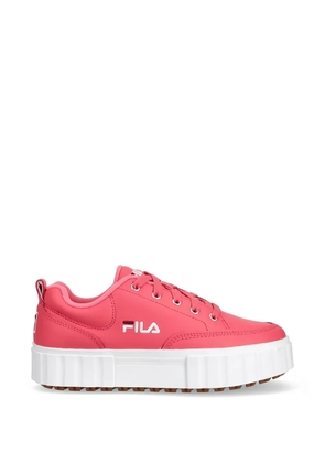 Fila flatform logo-detail sneakers - Pink