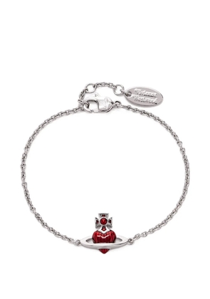 Vivienne Westwood orb enamel bracelet - Silver