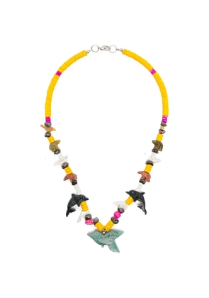 BLAKLACE dolphin beaded necklace - Yellow