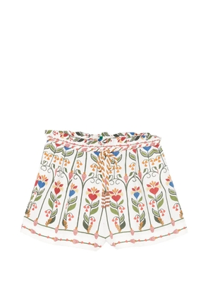 FARM Rio fraga printed shorts - White