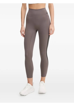 adidas Optime side-pocket 3-Stripes leggings - Grey