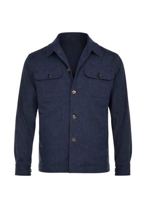 Kiton buttoned wool jacket - Blue