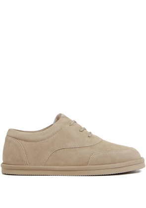 12 STOREEZ leather derby shoes - Neutrals