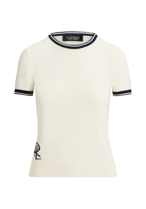 Lauren Ralph Lauren striped-trim top - Neutrals
