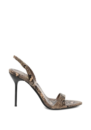 Jeffrey Campbell snake-print heeled sandals - Neutrals
