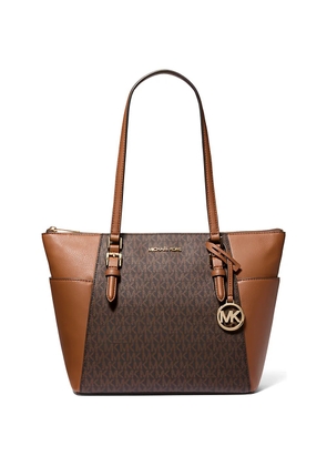 Michael Kors large Charlotte monogram-print tote bag - Brown
