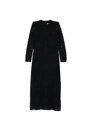 FARM Rio floral-embroidered maxi dress - Black