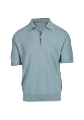Isaia short-sleeve polo shirt - Blue