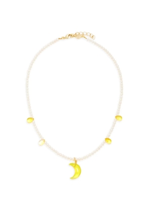 Sandralexandra Lunar and Teardrop necklace - Yellow