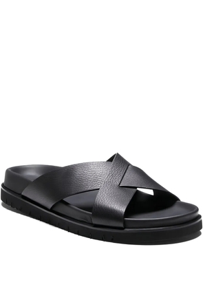 Fratelli Rossetti leather cross sandals - Black
