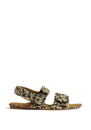 KHAITE textured sandals - Neutrals