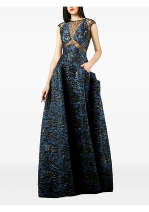 Gemy Maalouf laced maxi dress - Blue