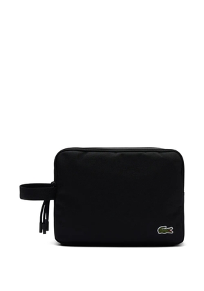 Lacoste logo wash bag - Black