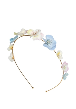 Jennifer Behr Anarosa floral-appliqué headband - Gold