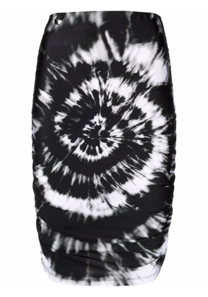 Philipp Plein tie-dye pencil skirt - Black
