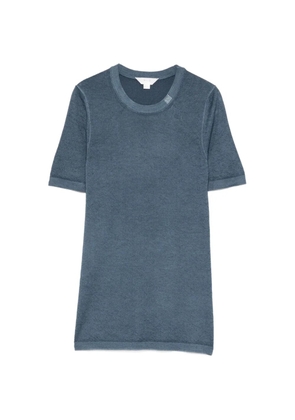 Malo Tavolozza cashmere short-sleeves sweater - Blue