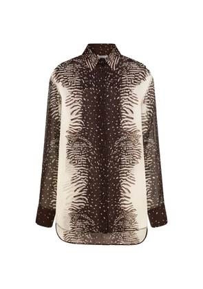 Ferragamo button shirt - Brown