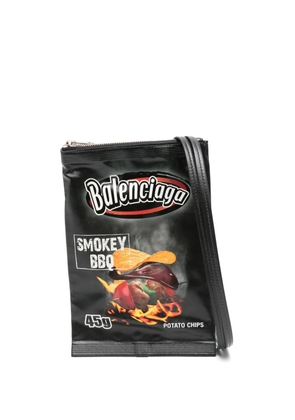 Balenciaga leather clutch bag - Black