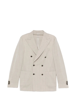 LUIGI BIANCHI MANTOVA double-breasted suit - Neutrals